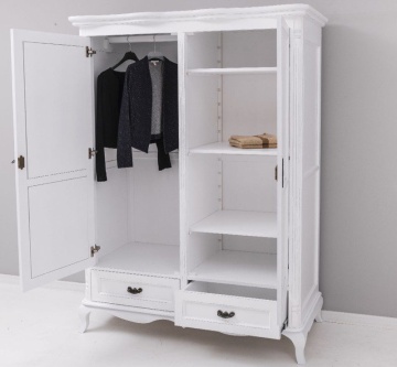 Dulap Julietta Classy lemn masiv, 2 usi si 2 sertare, 140 x 70 x 190 cm - Img 5