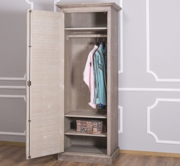 Dulap Mediterana lemn masiv, cu 1 usa, 76 x 59 x 200 cm - Img 5