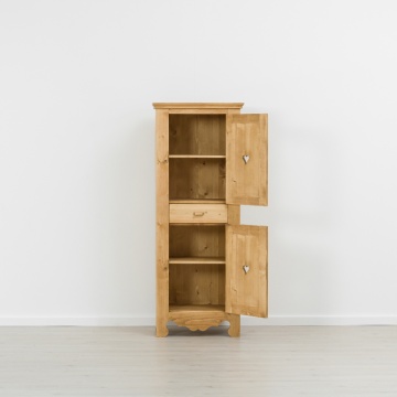 Dulap Rustika cu 2 usi si 1 sertar lemn masiv, 66 x 45 x 170 cm - Img 2