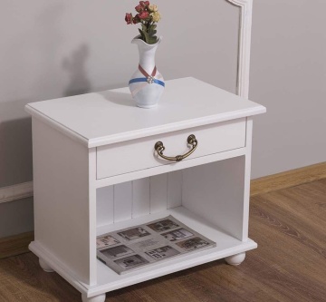 Noptiera Lemn Masiv My Julietta cu 1 sertar, 52 x 32 x 45 cm - Img 3
