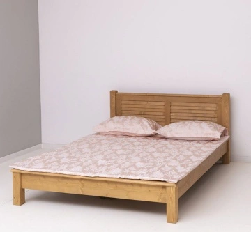 Pat dormitor Mediterana lemn masiv, 90 cm, 140 cm, 160 cm sau 180 x 200 cm