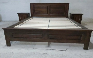 Pat dormitor Nocce Lemn Masiv de Tei, 90 cm, 140 cm, 160 cm sau 180 x 200 cm - Img 6