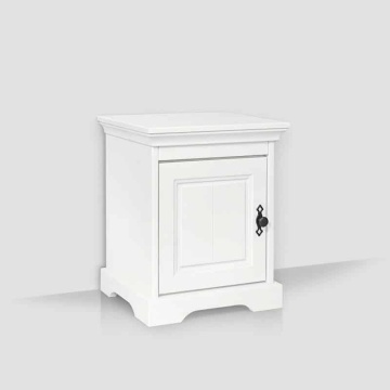 Set mobila dormitor Isabella, lemn masiv alb unt, 3 piese - Img 4
