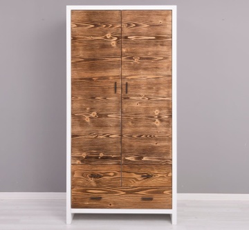 Set mobila dormitor Rustic Olala, 5 piese, lemn masiv + mdf - Img 2