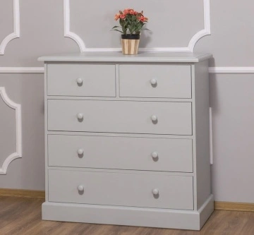Comoda dormitor lemn masiv My Julietta, 5 sertare, 100 x 50 x 100 cm - Img 2