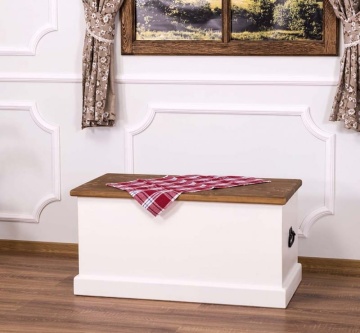Cufar Julietta din lemn masiv, 90 x 45 x 45 cm - Img 1