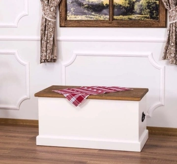 Cufar Julietta din lemn masiv, 90 x 45 x 45 cm