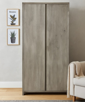 Dulap Alaska cu 2 usi lemn masiv stejar, 115 x 51 x 232 cm