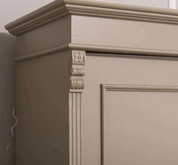 Dulap cu 1 usa si margini ornamentate lemn masiv, 85 x 58 x 180 cm - Img 5