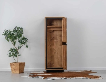 Dulap Mexicana lemn masiv, 1 usa, 60 x 55 x 170 cm - Img 3