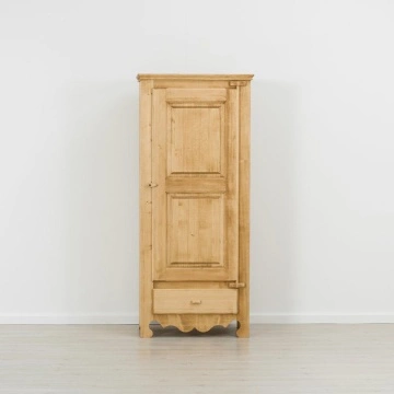 Dulap Rustika cu 1 usa si 1 sertar, balama lemn, 83 x 55 x 185 cm - Img 3