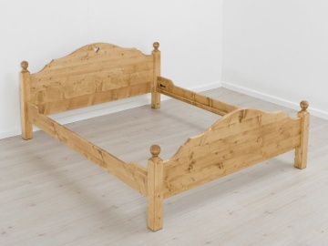 Pat rustic Pedro lemn masiv, 90 x 200 cm, 140 x 200 cm, 160 x 200 cm sau 180 x 200 cm - Img 6