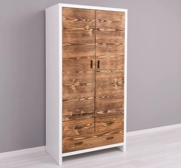 Set mobila dormitor Rustic Olala, 5 piese, lemn masiv + mdf - Img 3