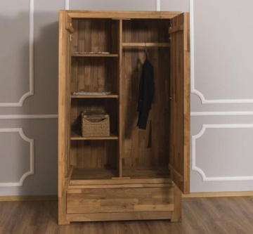 Set mobila dormitor Stejar Masiv Wild Country, 3 piese mobilier - Img 4