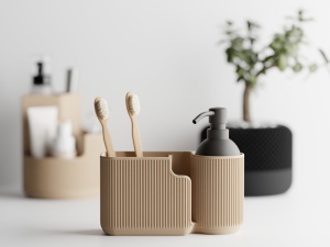 Duova – Organizatorul oval elegant pentru baie și birou
