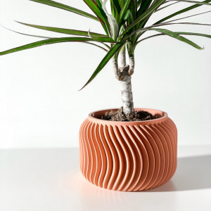 Vilex - Ghiveci cu drenaj pentru interior, imprimat 3D pentru flori și suculente