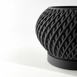 Kio - Ghiveci cu design unic pentru interior cu drenaj pentru plante: imprimat 3D - Img 6
