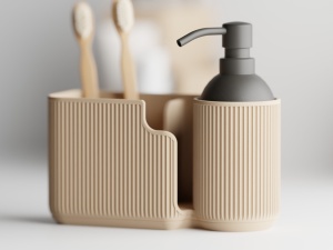 Duova – Organizatorul oval elegant pentru baie și birou - Img 5