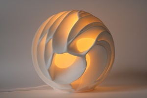 Sculptat de lava - lampa de masa - Img 2