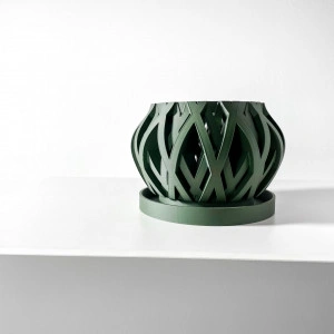 Rimo - Jardinier modern de orhidee: design geometric cu drenaj pentru plante de orhidee sănătoase și aerare - Img 4
