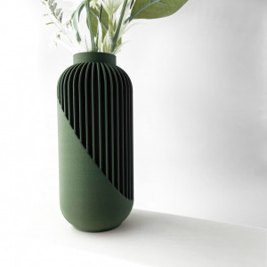YAO - Vasă uscată de interior (6", 7", 8") înălțime: Decor modern imprimat 3D pentru flori uscate