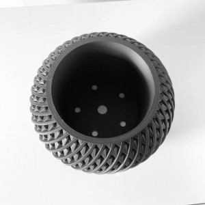 Kio - Ghiveci cu design unic pentru interior cu drenaj pentru plante: imprimat 3D - Img 2