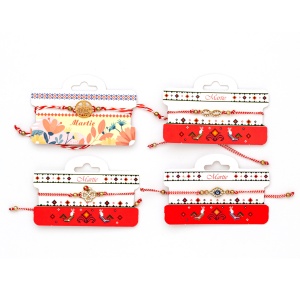 Bratari carton cocosi, set 10 buc