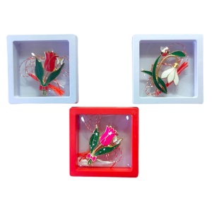 Brosa mare tablou transparent 7x7 cm, set 10 buc - Img 2