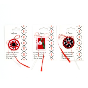 Martisor brodat, set 10 buc