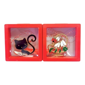 Brosa mare tablou transparent 7x7 cm, set 10 buc - Img 3