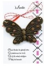 Brose mare aurie, set 10 buc