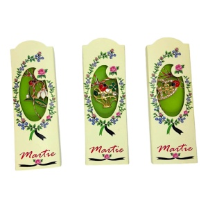Brosa cutie verde, set 10 buc