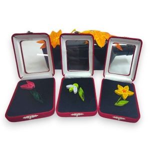Martisor Quilling in cutie catifea - Img 2