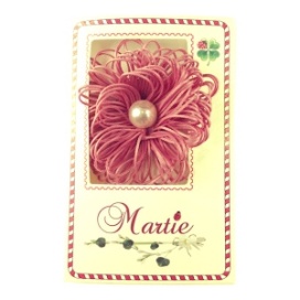 Brosa floare textila, set 10 buc - Img 2