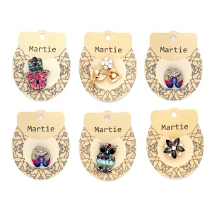 Brosa pe carton sidefat, set 10 buc