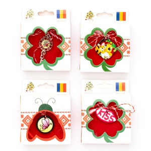 Pandantiv in cutie patrata traditionala, set 10 buc