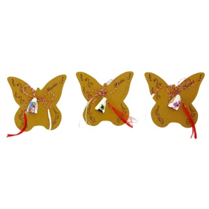 Pandantiv ceramica fluture, set 10 buc