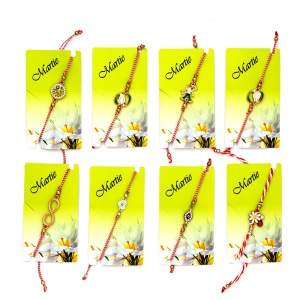 Bratara carton verde, set 10 buc