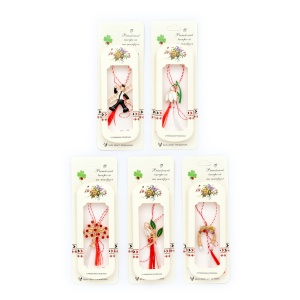 Brosa cutie bej, set 10 buc