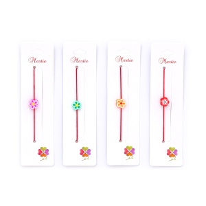 Bratara floricica Fimo, set 10 buc