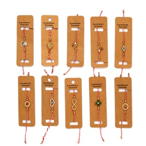 Bratari carton maro, set 10 buc