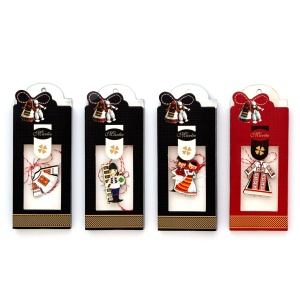 Brosa lemn cutie traditionala, set 10 buc