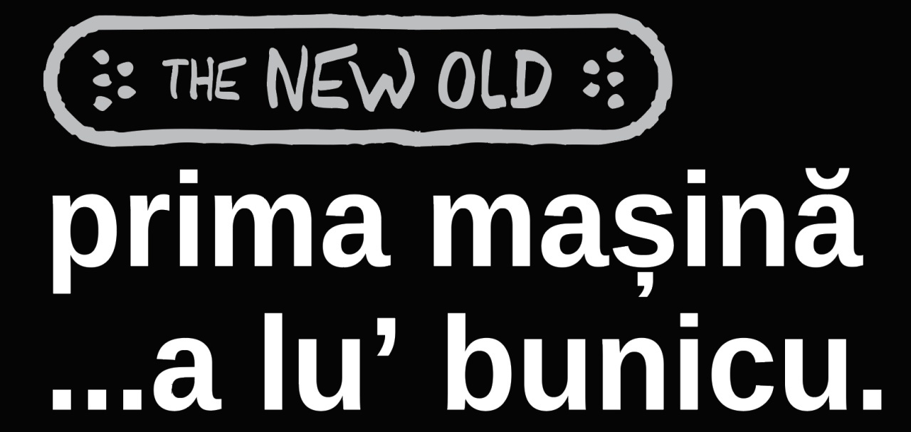 „prima mașină… a lu’ bunicu.” / bumper sticker auto (Culoare: Alb) - 2 | YEO