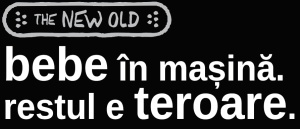 „bebe în mașină. restul e teroare.” / bumper sticker auto - Img 3