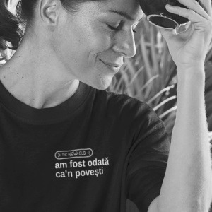 "am fost odată ca’n povești" / tricou negru unisex