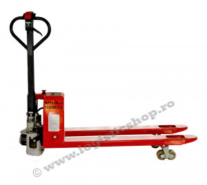 Transpalet semi-electric cu cantar