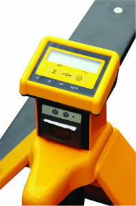 Ecran transpalet manual cu sistem de cantarire