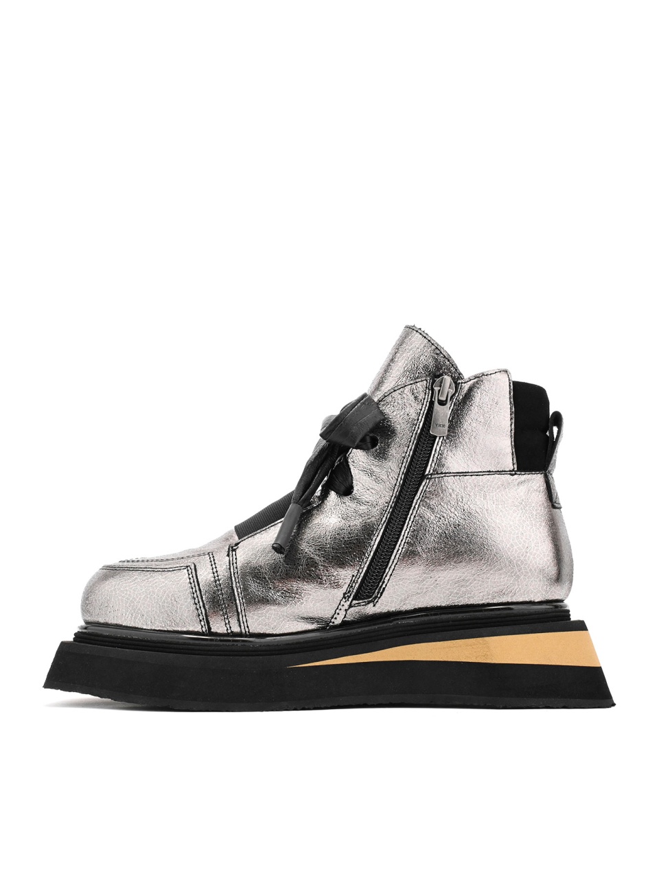 Leather Boots Grey Flat Ankle Boots Womens WOMEN'S GRAY HIGH FLAT