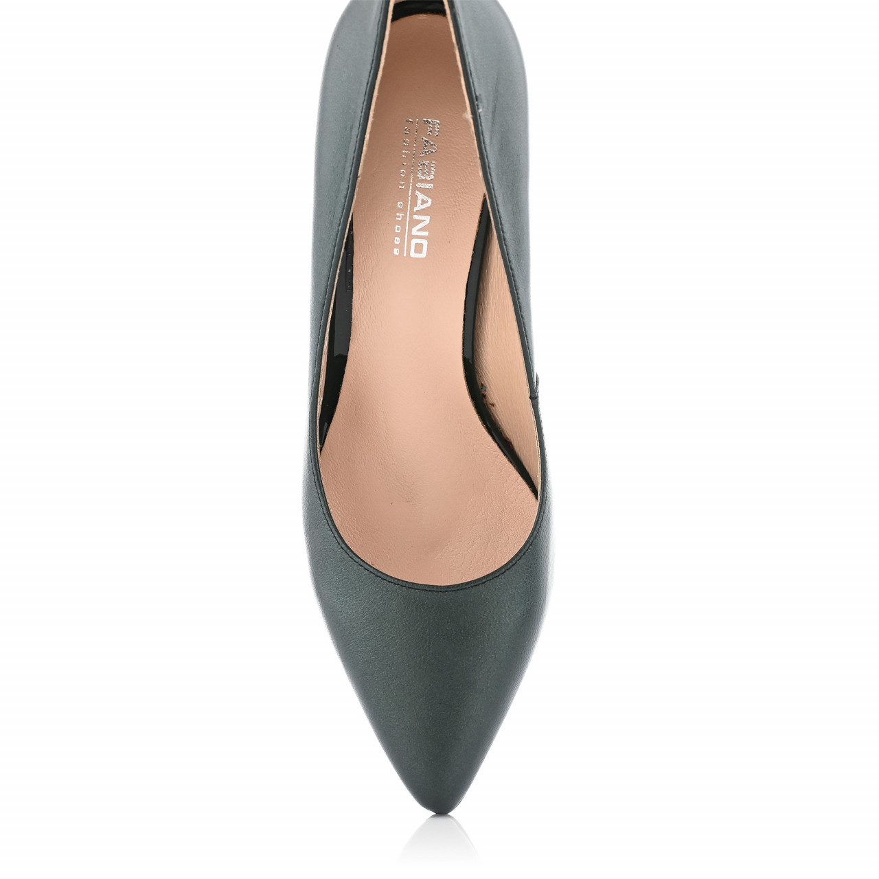 DARK GREEN ELEGANT HIGH THIN HEEL WOMEN'S SHOES SKU:4F15