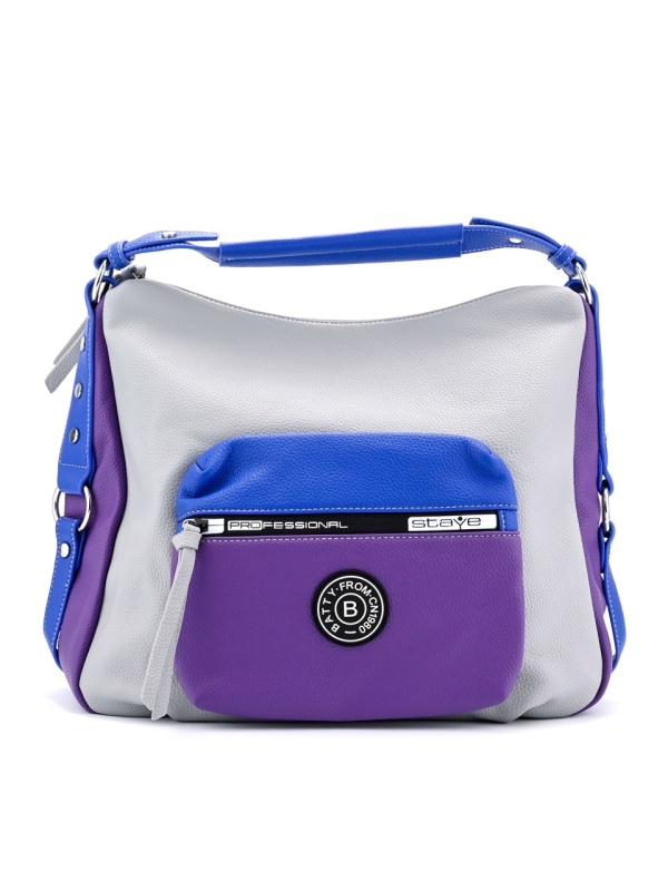 WOMEN'S BAG IN GRAY WITH FRONT POCKET